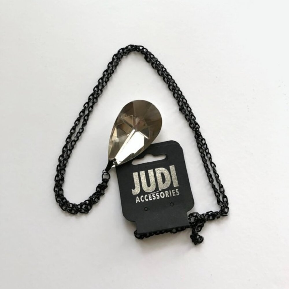 Necklace With Black Chain